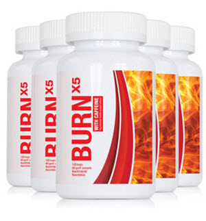 5 pack BURN x5 med koffein